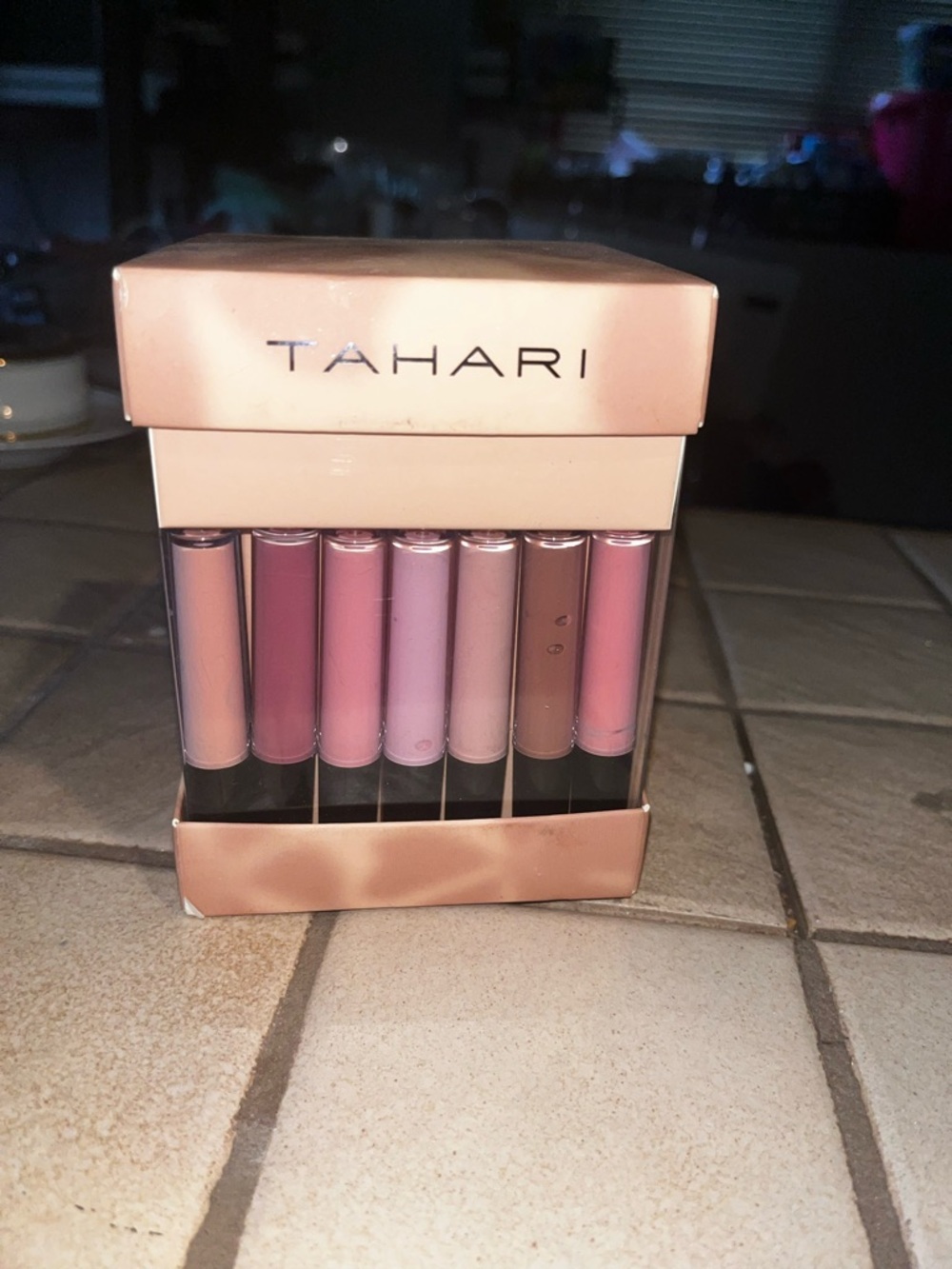 Tahari Mini Liquid Lip Gloss Set - Nude & Pink Tones